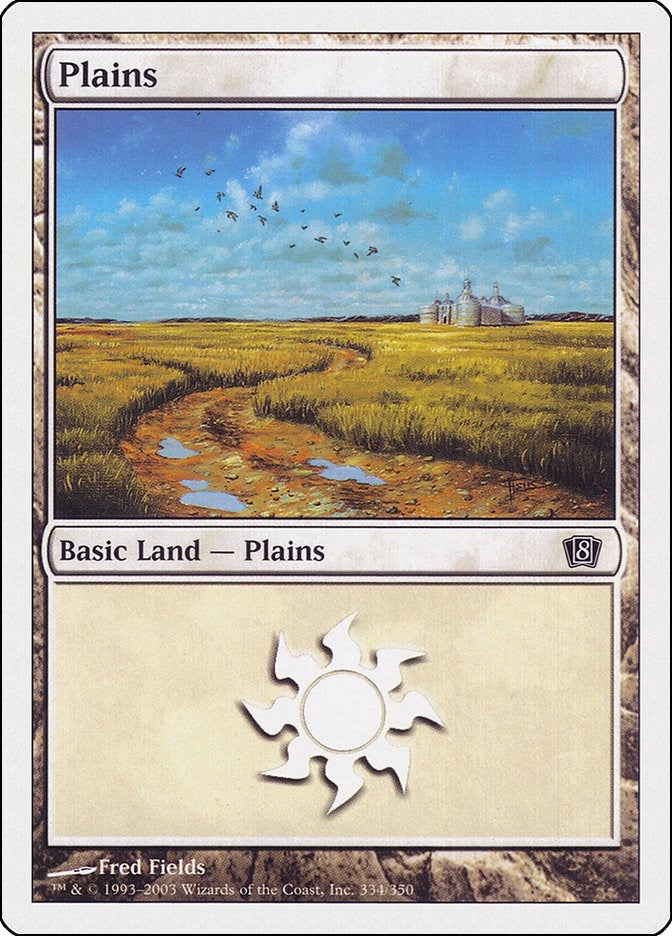 Plains (334) (334) [8ED] - MTG Single