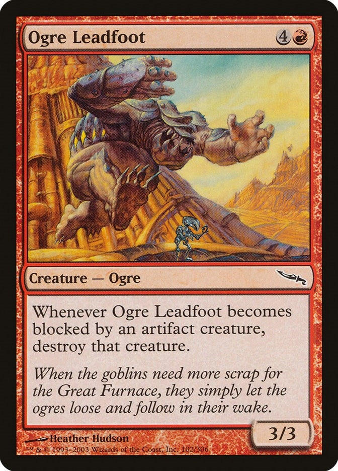 Ogre Leadfoot (102) [MRD] - MTG Single