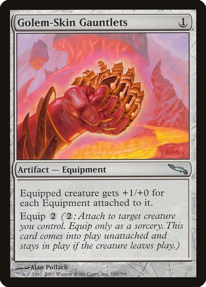 Golem-Skin Gauntlets (181) [MRD] - MTG Single