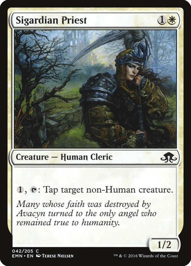 Sigardian Priest (42) [EMN] - MTG Single