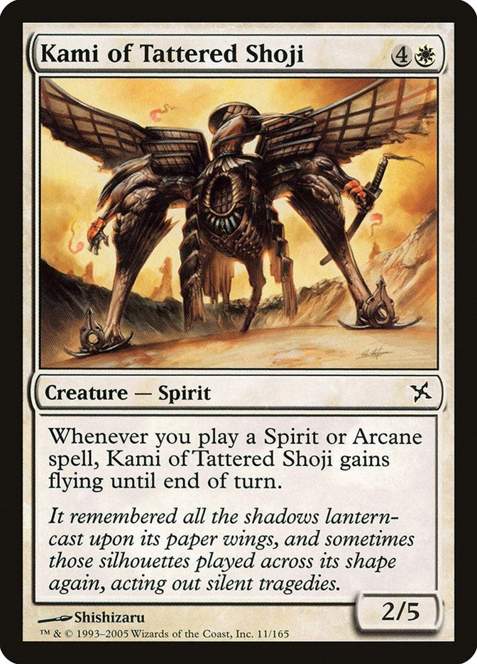 Kami of Tattered Shoji (11) [BOK] - MTG Single