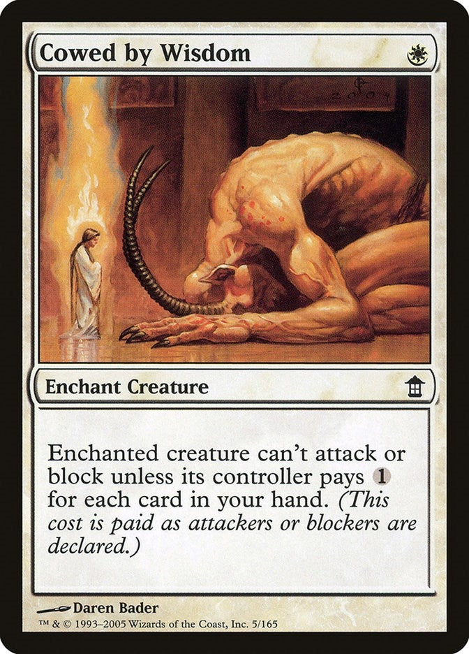 Cowed by Wisdom (5) [SOK] - MTG Single