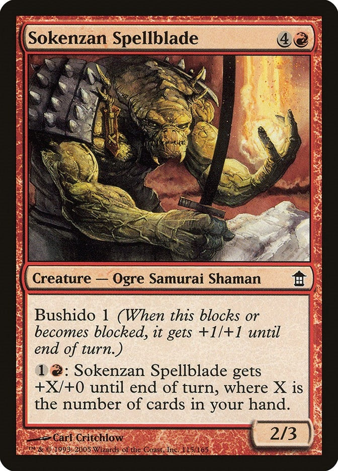 Sokenzan Spellblade (115) [SOK] - MTG Single