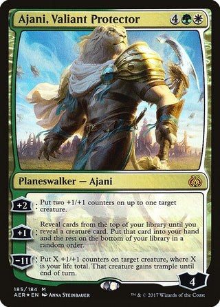 Ajani Valiant Protector (185) [AER] - MTG Single