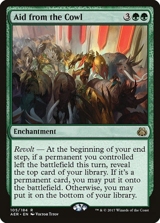 Aid from the Cowl (105) [AER] - MTG Single