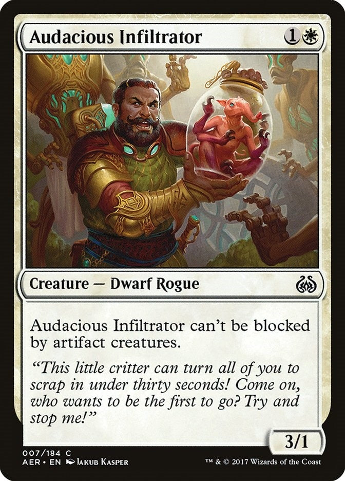 Audacious Infiltrator (7) [AER] - MTG Single