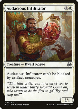 Audacious Infiltrator (7) [AER] - MTG Single