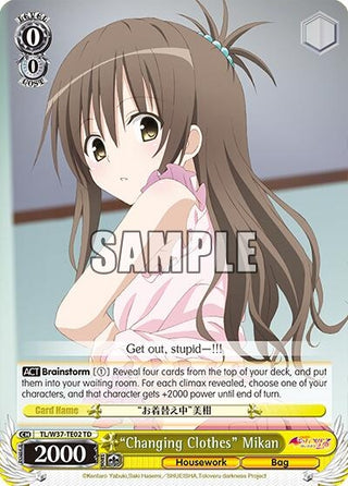 ’Changing Clothes’ Mikan (3702) [TL/W37] - Weiss Schwarz Single