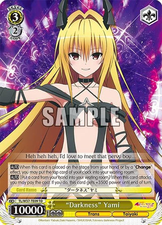 ’Darkness’ Yami (3709) [TL/W37] - Weiss Schwarz Single