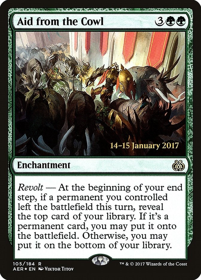 Aid from the Cowl (105) [PRE] - MTG Single