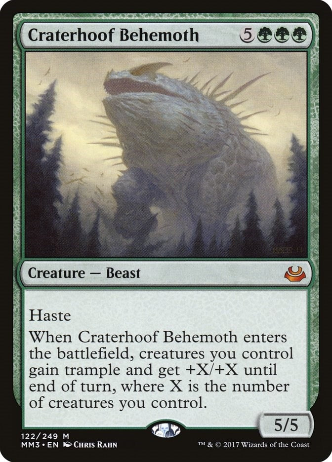 Craterhoof Behemoth (122) [MM3] - MTG Single