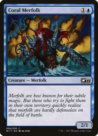 Coral Merfolk (8) [W17] - MTG Single