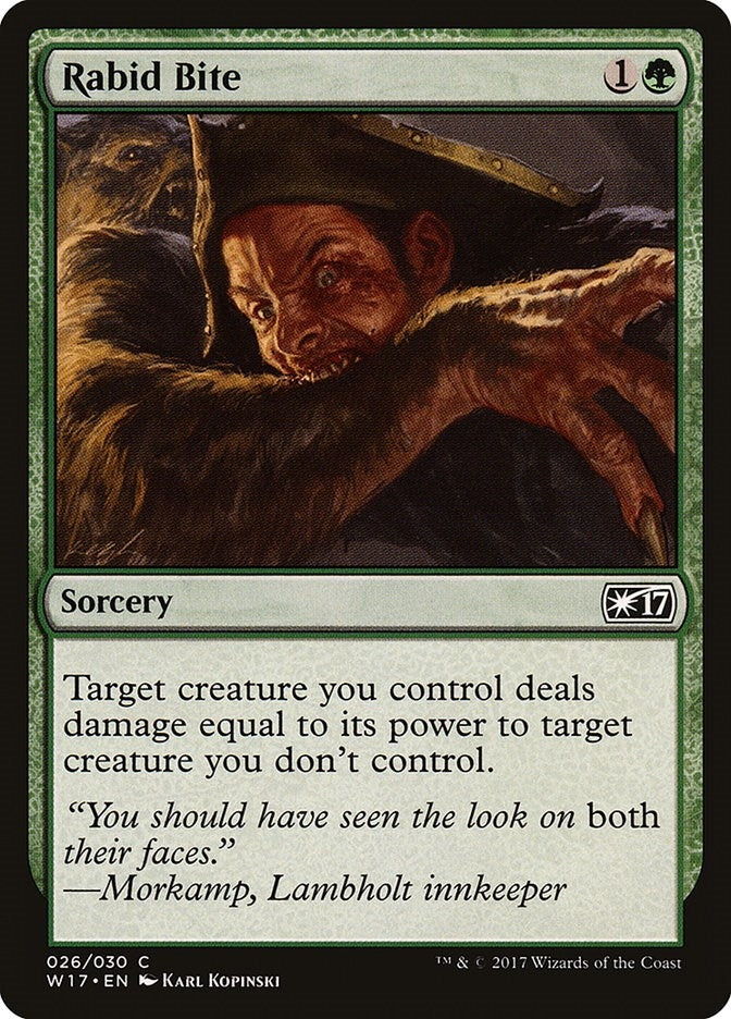 Rabid Bite (26) [W17] - MTG Single