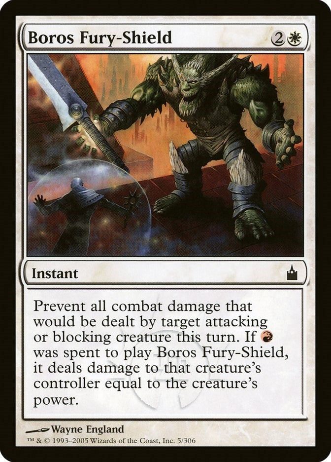 Boros Fury-Shield (5) [RAV] - MTG Single