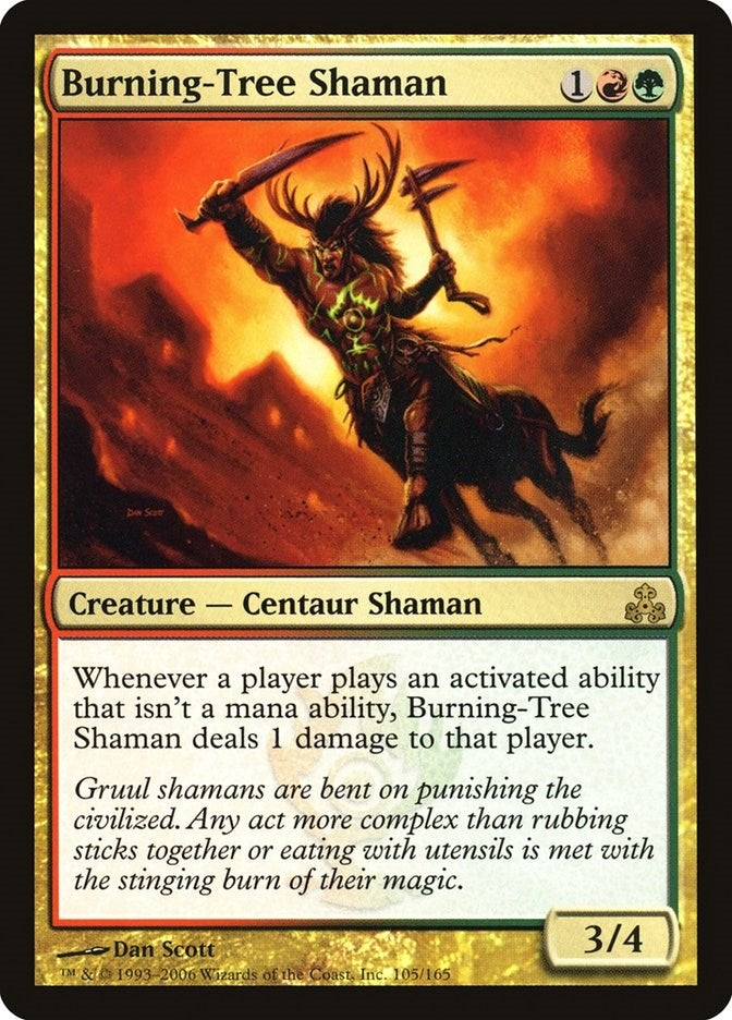 Burning-Tree Shaman (105) [GPT] - MTG Single