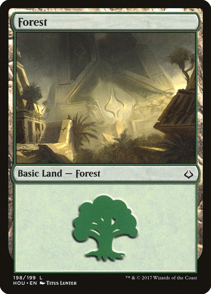 Forest (198) (198) [HOU] - MTG Single