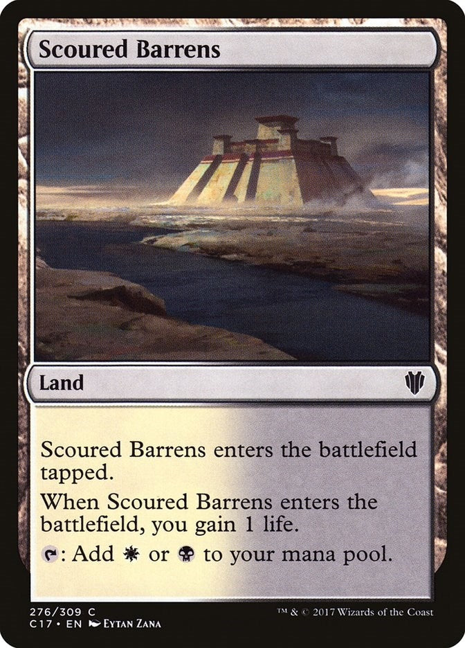 Scoured Barrens (276) [C17] - MTG Single