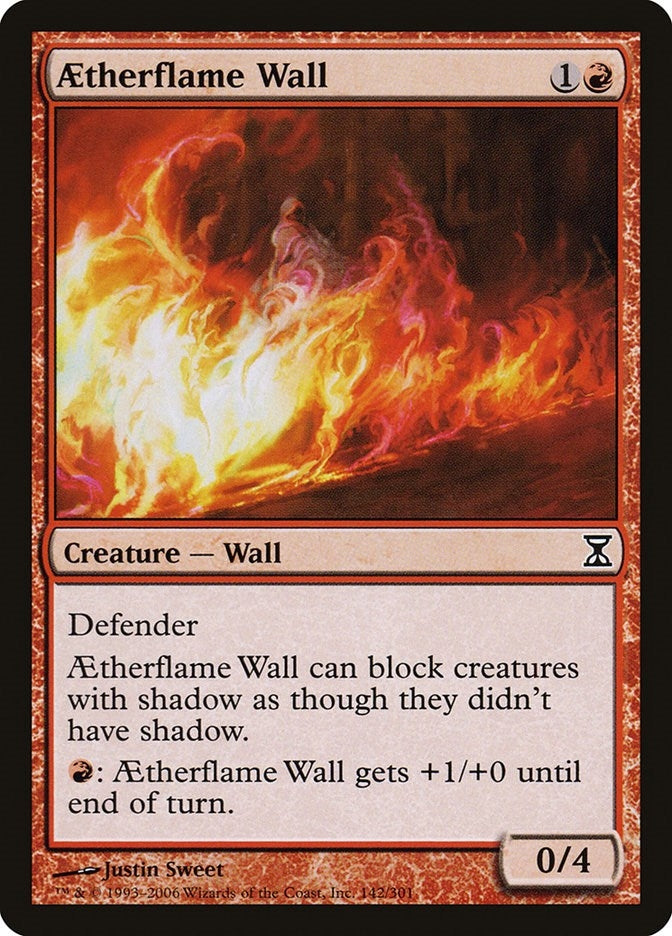 Aetherflame Wall (142) [TSP] - MTG Single