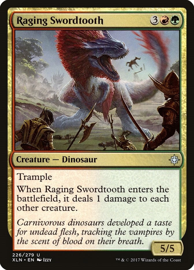 Raging Swordtooth (226) [XLN] - MTG Single