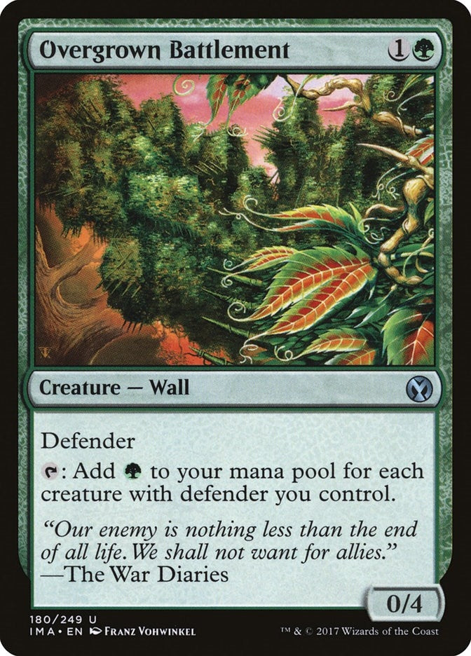 Overgrown Battlement (180) [IMA] - MTG Single