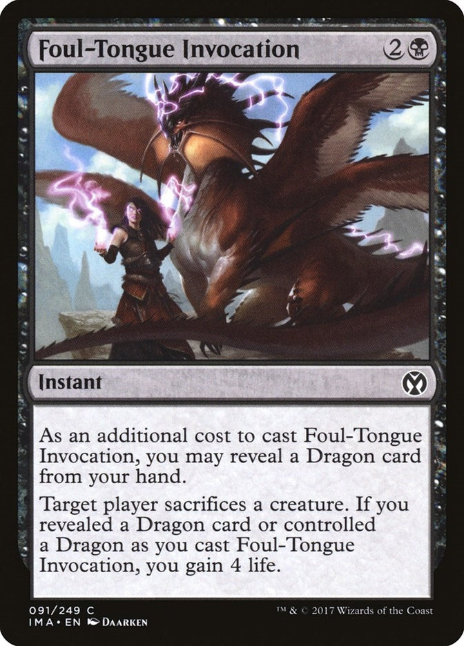 Foul-Tongue Invocation (91) [IMA] - MTG Single