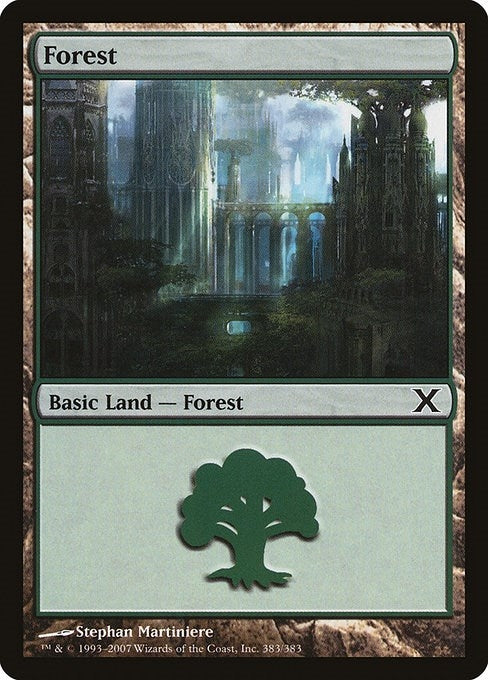 Forest (383) (383) [10E] - MTG Single
