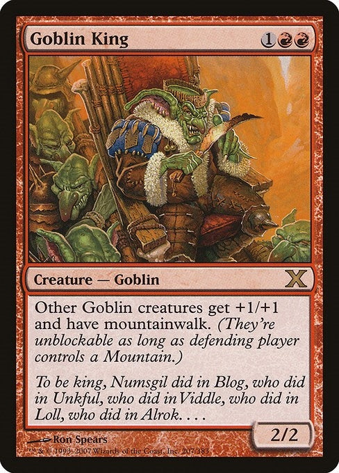 Goblin King (207) [10E] - MTG Single