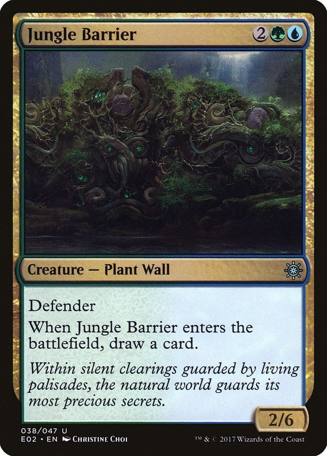 Jungle Barrier (38) [E02] - MTG Single