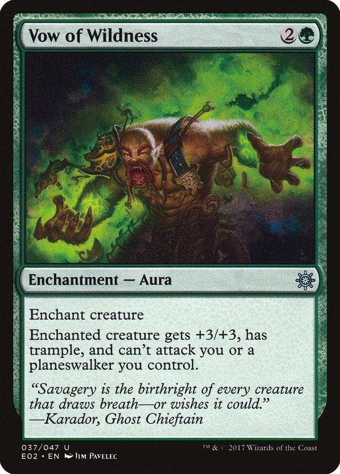 Vow of Wildness (37) [E02] - MTG Single