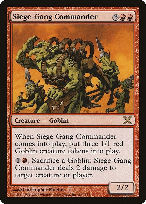 Siege-Gang Commander (234) [10E] - MTG Single