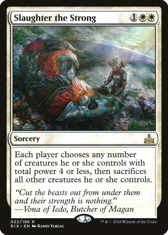 Slaughter the Strong (22) [RIX] - MTG Single