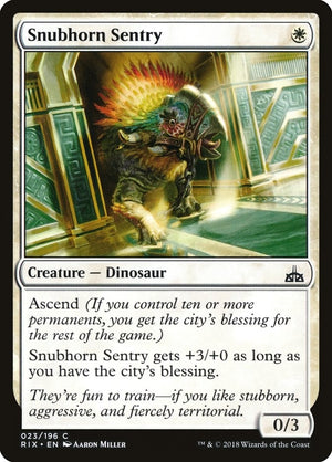 Snubhorn Sentry (23) [RIX] - MTG Single