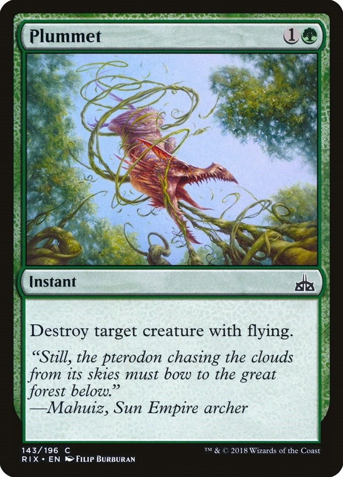 Plummet (143) [RIX] - MTG Single