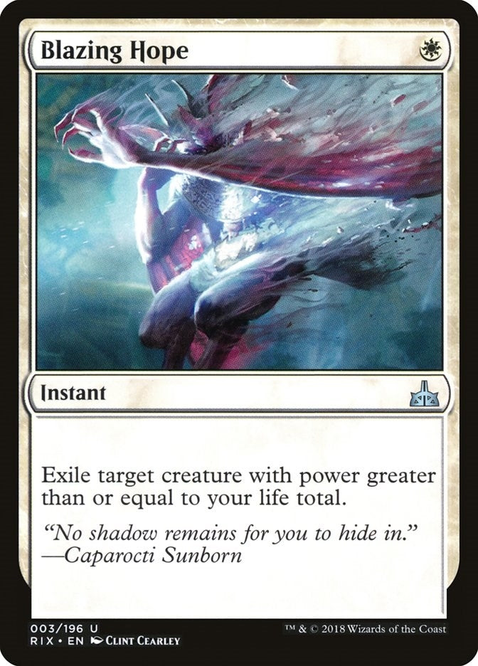 Blazing Hope (3) [RIX] - MTG Single