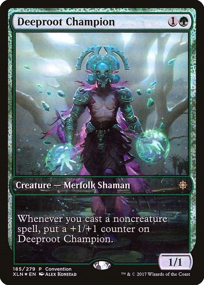 Deeproot Champion (2018 Convention Exclusive) (185) [MEDIA] - MTG Single