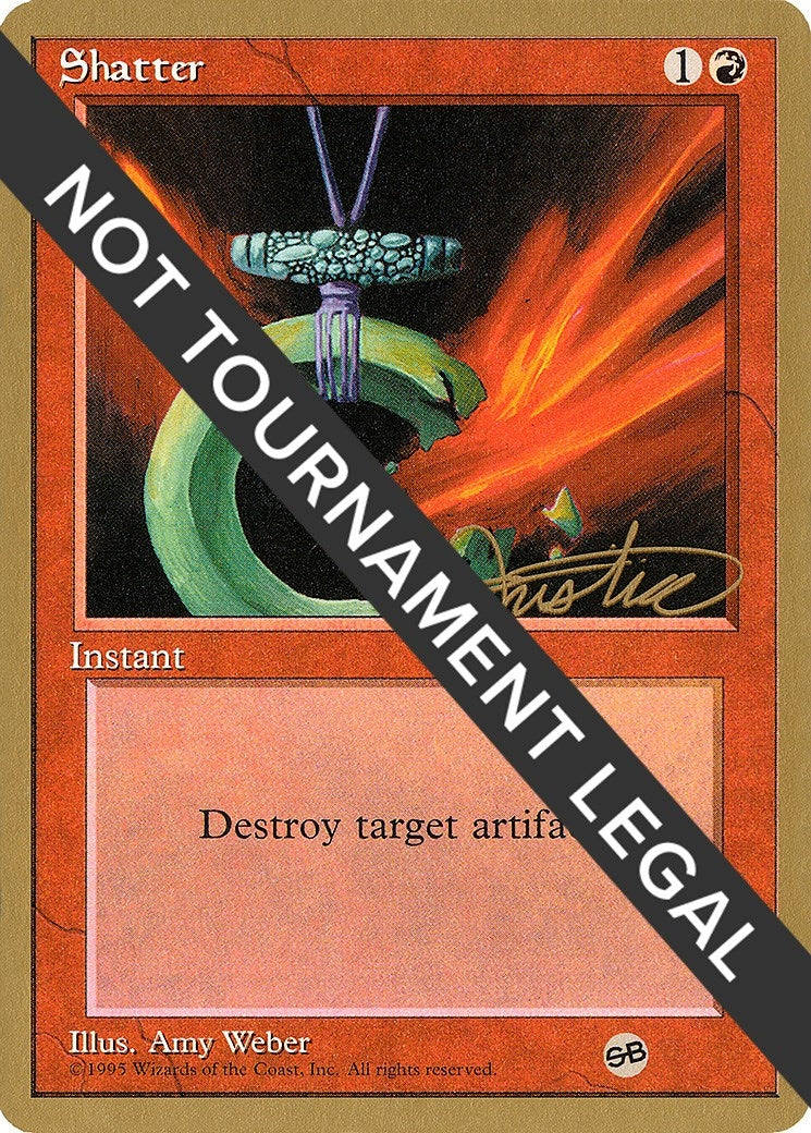 Shatter - 1996 Mark Justice (4ED) (SB) [WCD] - MTG Single