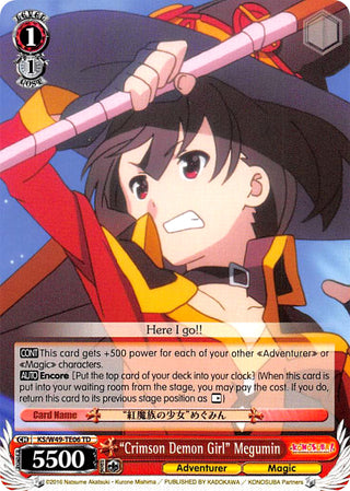 ’Crimson Demon Girl’ Megumin (4906) [KS/W49] - Weiss Schwarz Single