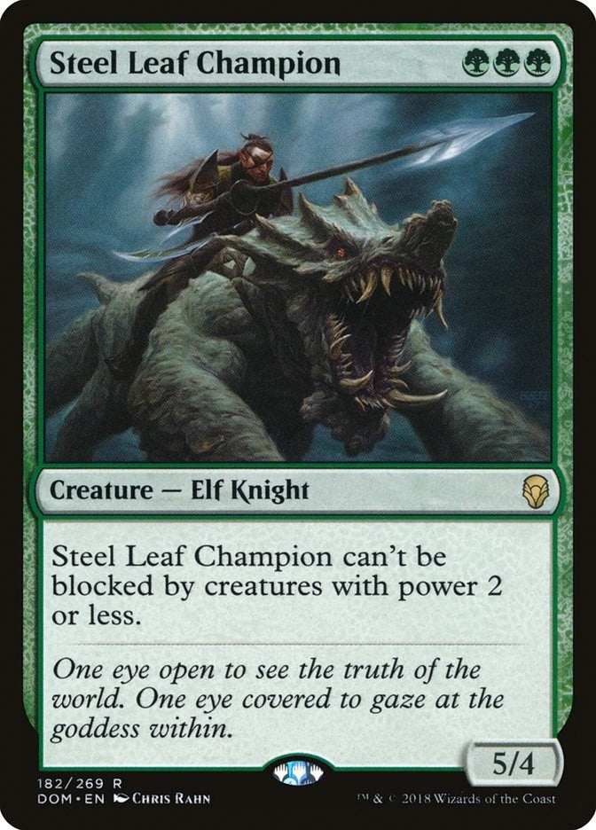 Steel Leaf Champion (182) [DOM] - MTG Single