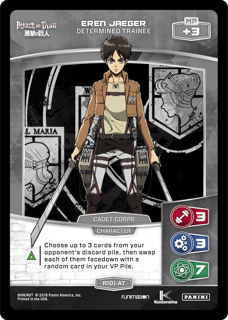 Eren Jaeger - Determined Trainee (101) [AOT] - MetaX TCG Single