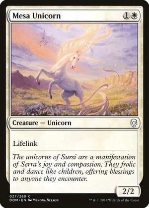 Mesa Unicorn (27) [DOM] - MTG Single
