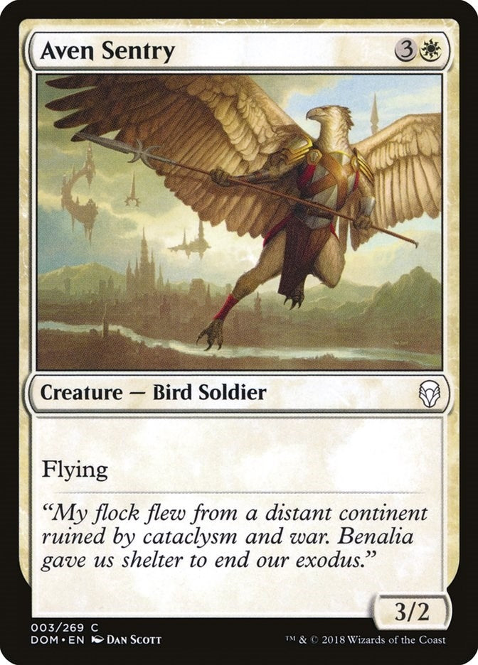Aven Sentry (3) [DOM] - MTG Single