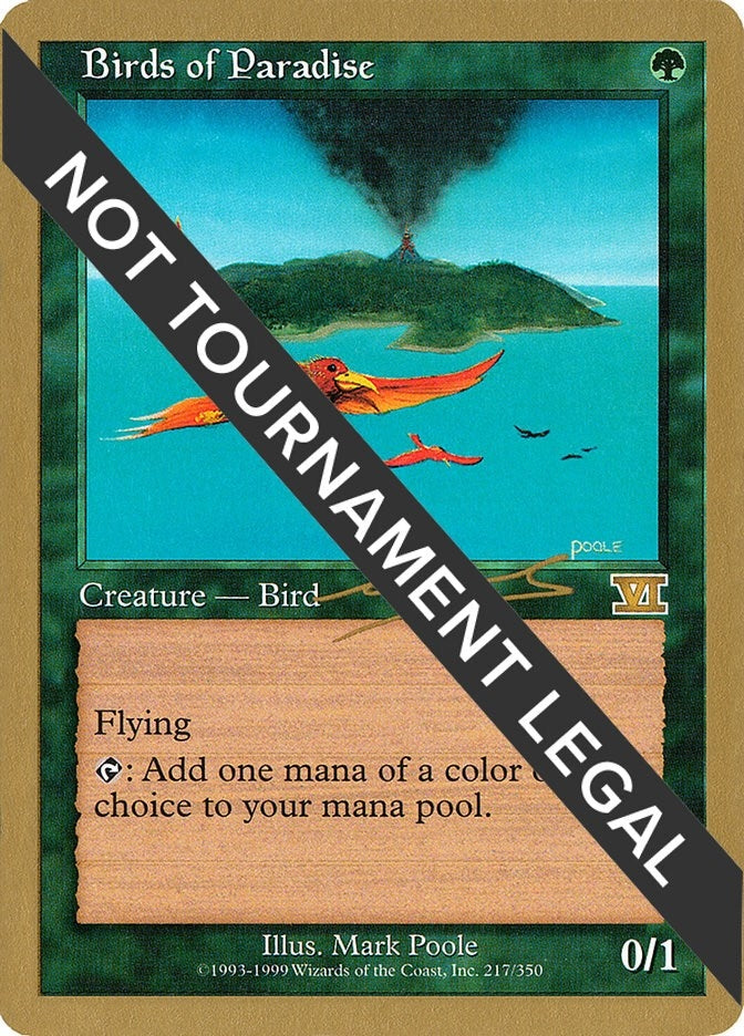 Birds of Paradise - 2000 Nicolas Labarre (6ED) [WCD] - MTG Single