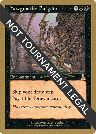 Yawgmoth’s Bargain - 2000 Nicolas Labarre (UDS) [WCD] - MTG Single