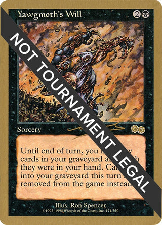 Yawgmoth’s Will - 2000 Nicolas Labarre (USG) [WCD] - MTG Single