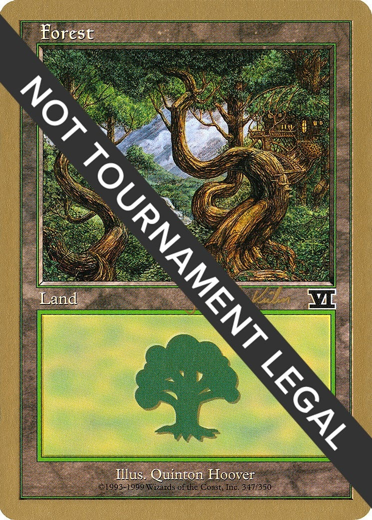 Forest (347) - 2000 Janosch Kuhn (6ED) [WCD] - MTG Single