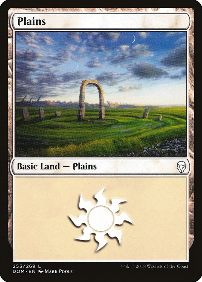 Plains (253) (253) [DOM] - MTG Single