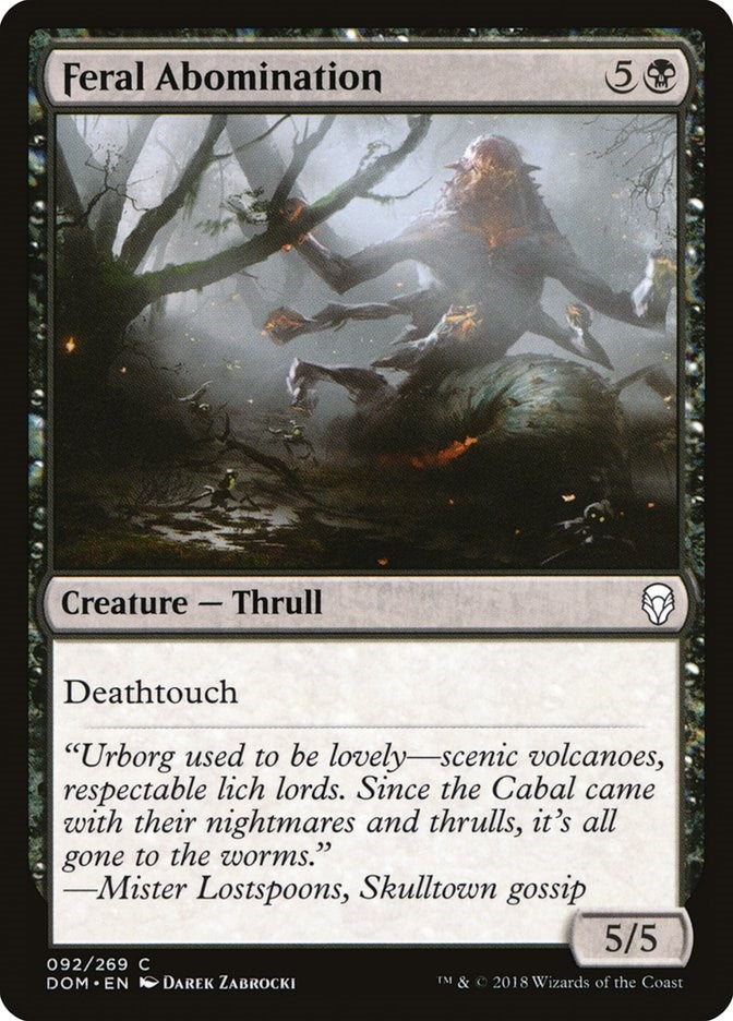 Feral Abomination (92) [DOM] - MTG Single