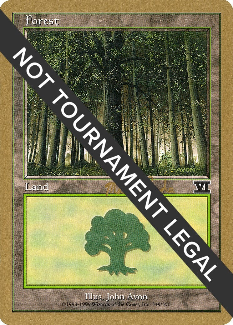 Forest (349) - 1999 Matt Linde (6ED) [WCD] - MTG Single