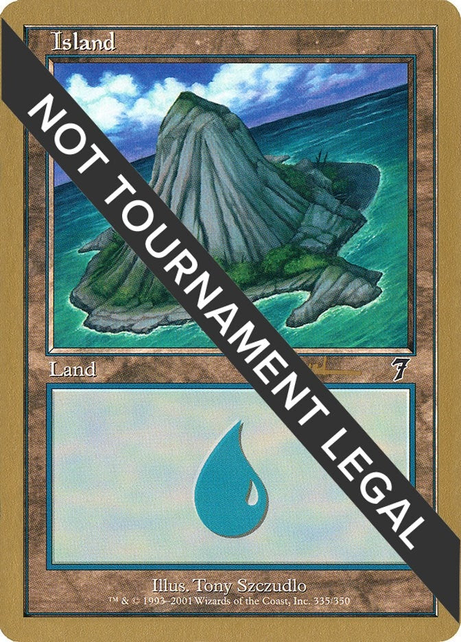 Island (335) - 2001 Alex Borteh (7ED) [WCD] - MTG Single