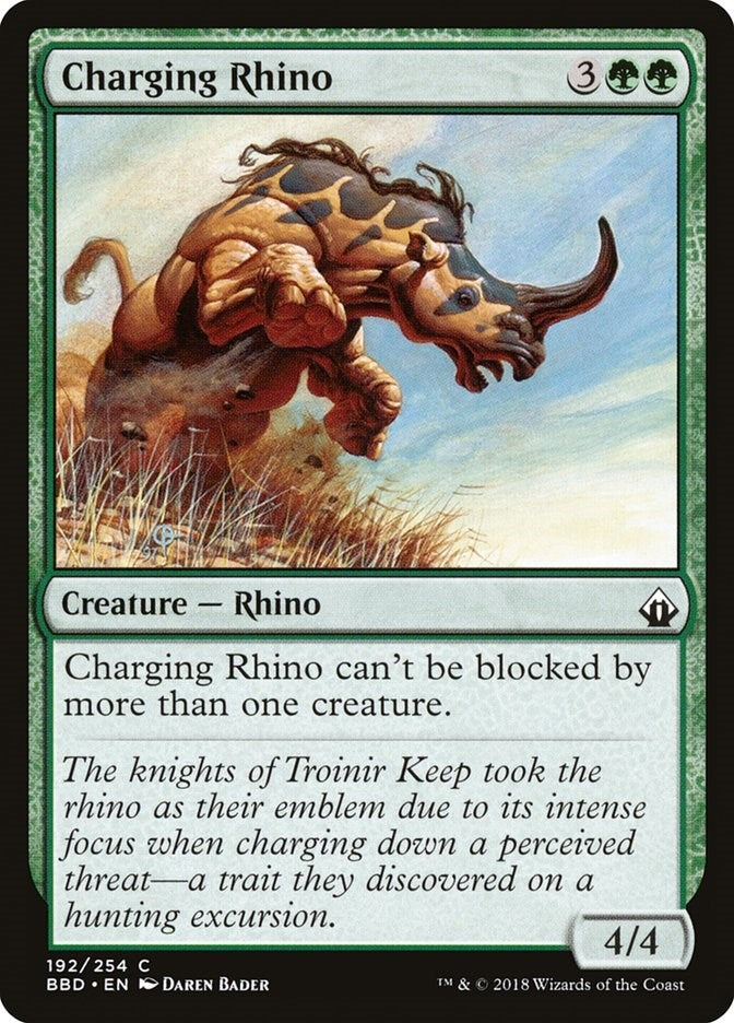 Charging Rhino (192) [BBD] - MTG Single